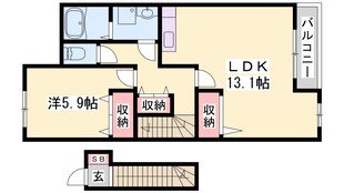 京口駅 徒歩24分 2階の物件間取画像